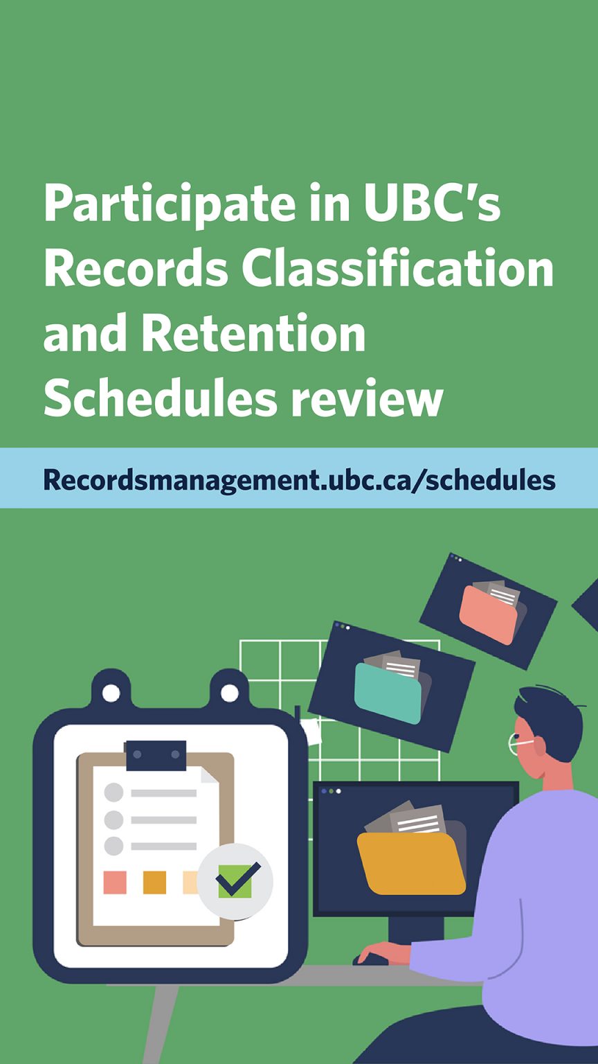 Complete Overhaul Planned for UBC’s Records Retention Schedules